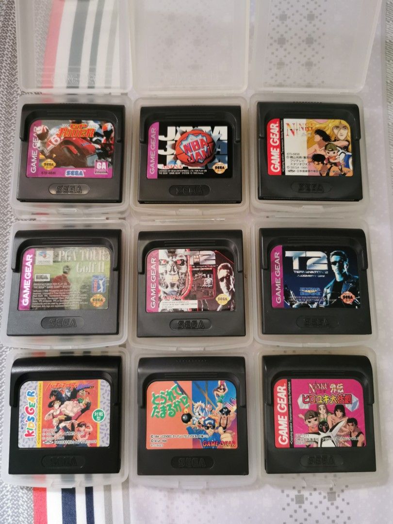 Sega Game Gear Cartridge NBA Jam Virtua Fighter Terminator Ninku CNY Clearance Sales Game Sales