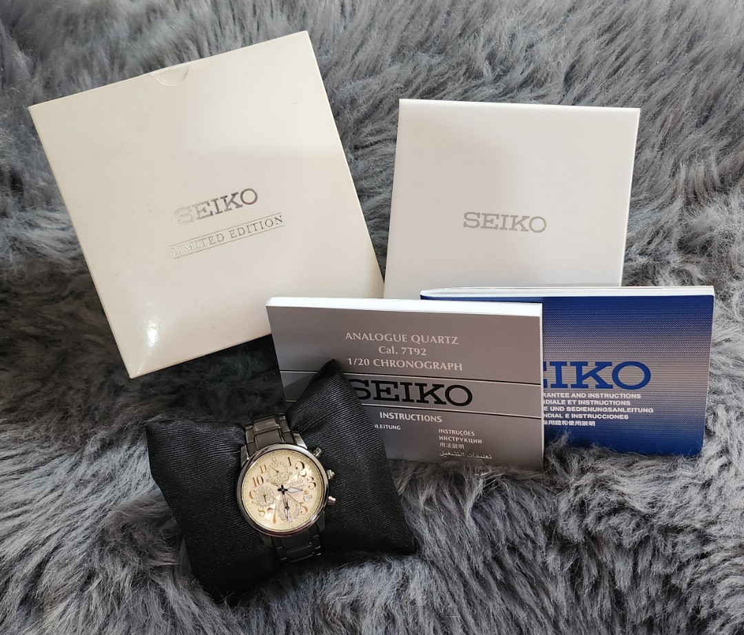 SEIKO Limited Edition Chronograph Watch, Women's Fashion, Watches &  Accessories, Watches on Carousell