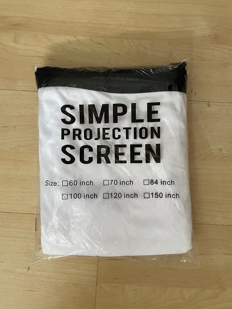 Simple Projection Screen (100 Inch), TV & Home Appliances, TV ...