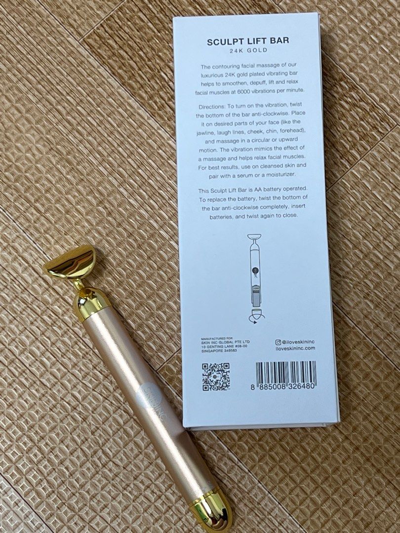 SKIN INC 24K GOLD SCULPT LIFT BAR BEAUTY TOOL, Beauty & Personal Care
