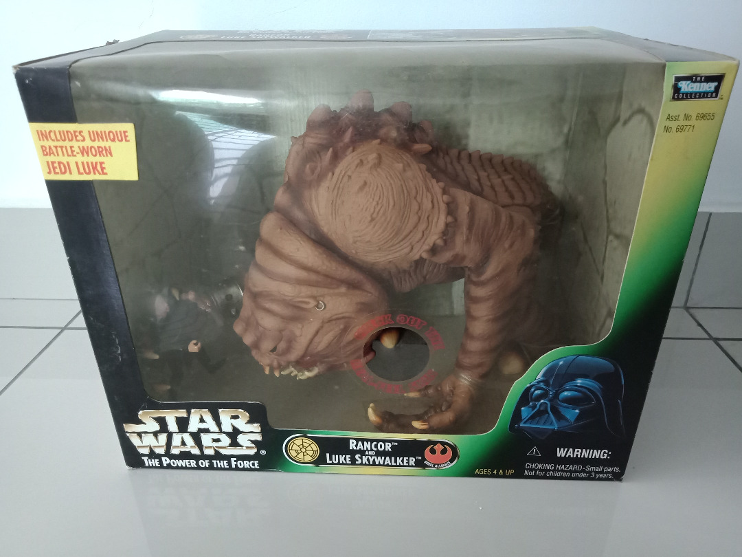 Star Wars Vintage POTF2 Rancor with Luke, Hobbies & Toys, Collectibles