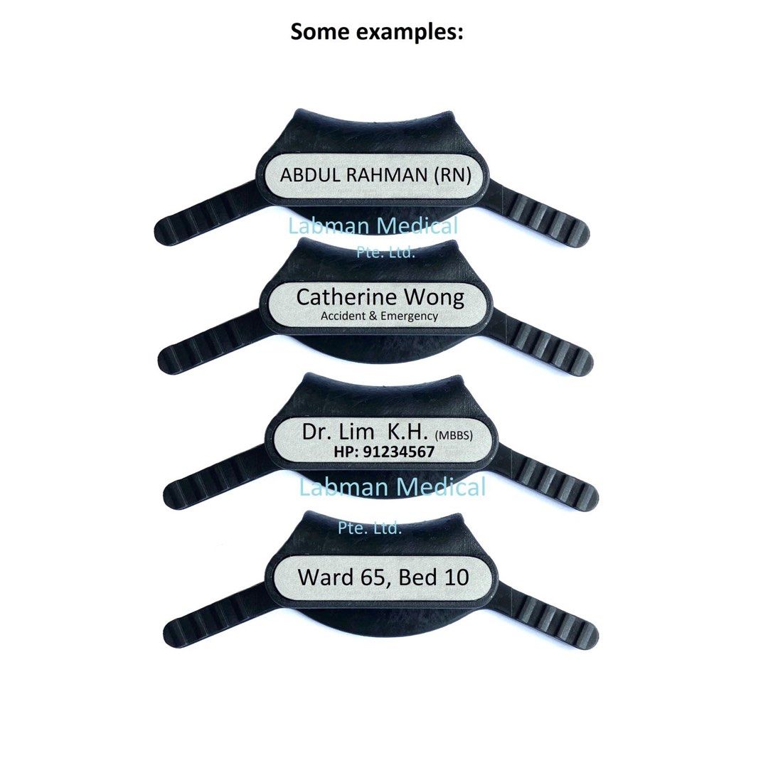 Stethoscope Name Tag (Clasp type, NOT 3M littmann!) LABMEDSG Labman Medical , Health
