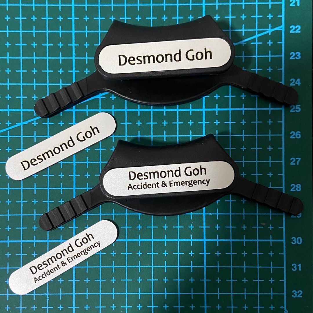 Stethoscope Name Tag (Clasp type, NOT 3M littmann!) LABMEDSG Labman Medical , Health