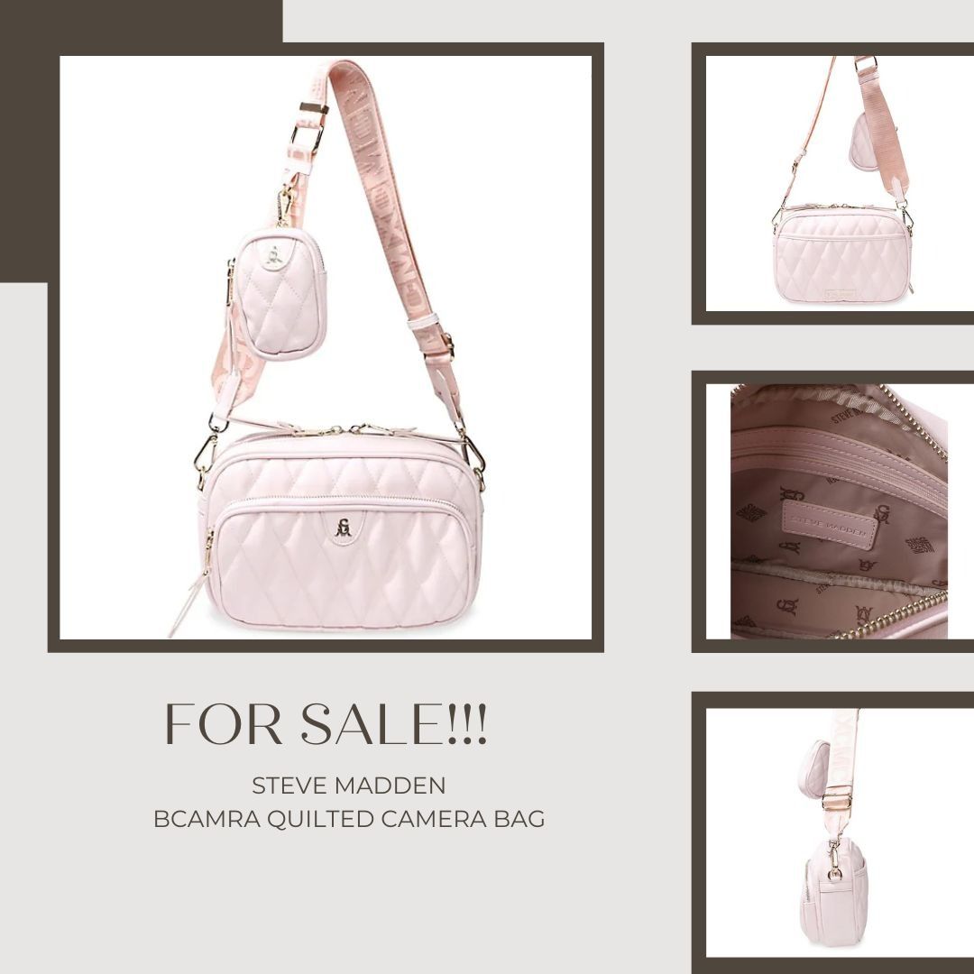 Steve Madden Bcamra Quilted Camera Bag Women s Fashion Bags Wallets Cross body Bags on Carousell