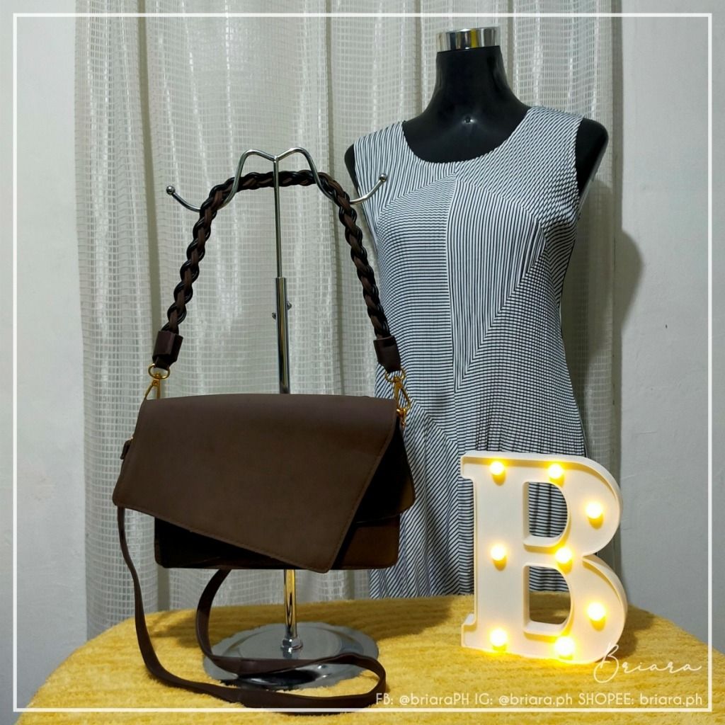 Sunita Fashion Brown Black Envelope Bag