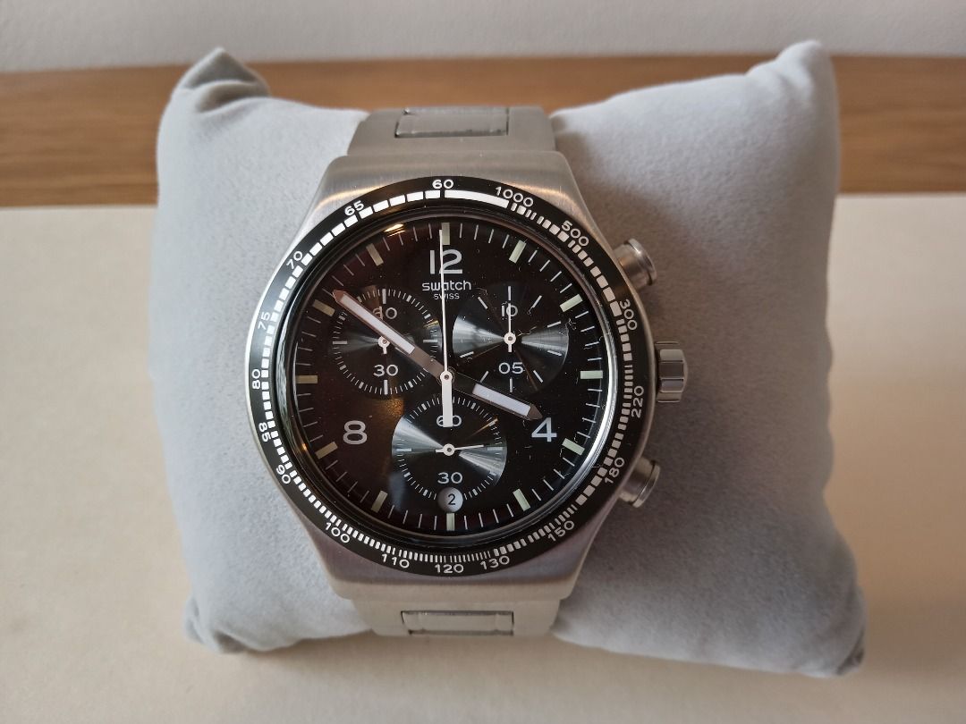 Swatch night flight on sale chronograph
