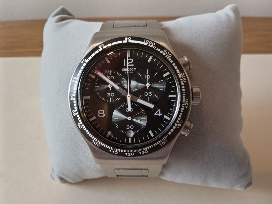 Swatch Irony Night Flight YVS444G Men s Chrono Watch Men s
