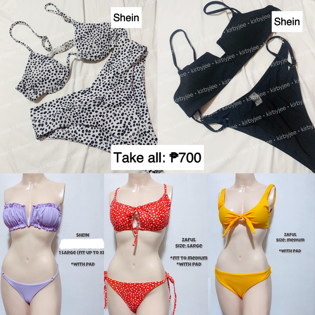 [TAKE ALL] Large to XL Bikinis Shein & Zaful, Women's Fashion