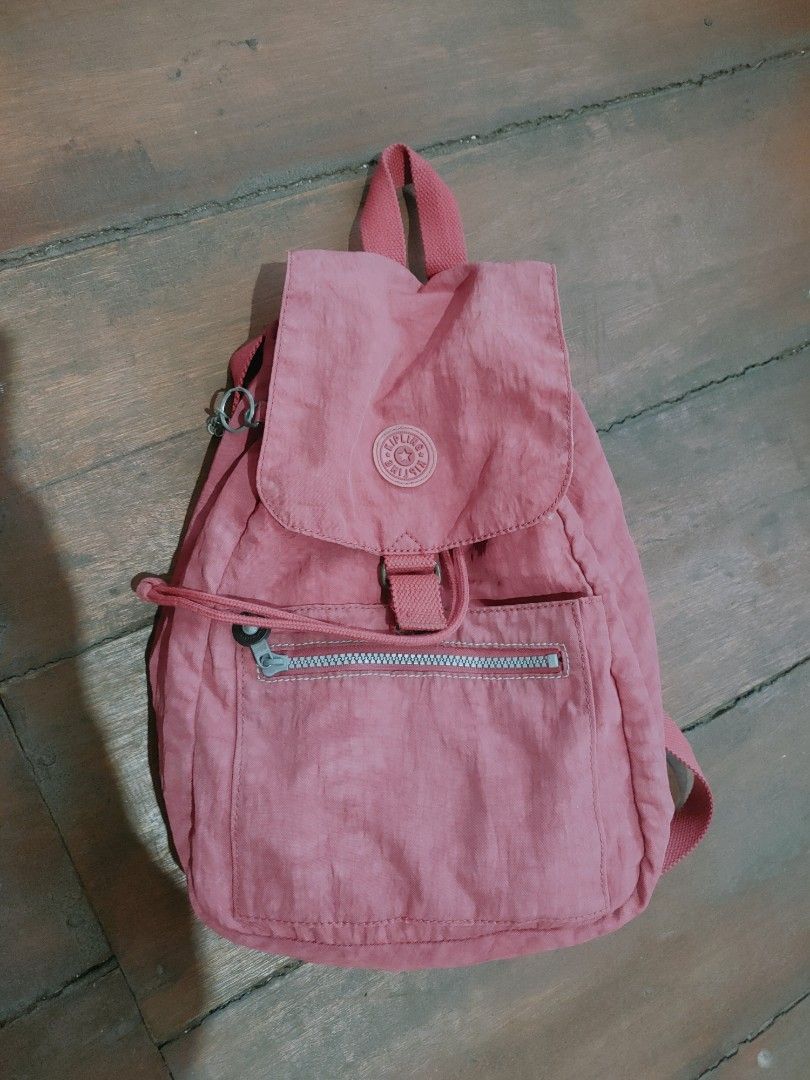 Pink furthern kipling backpack