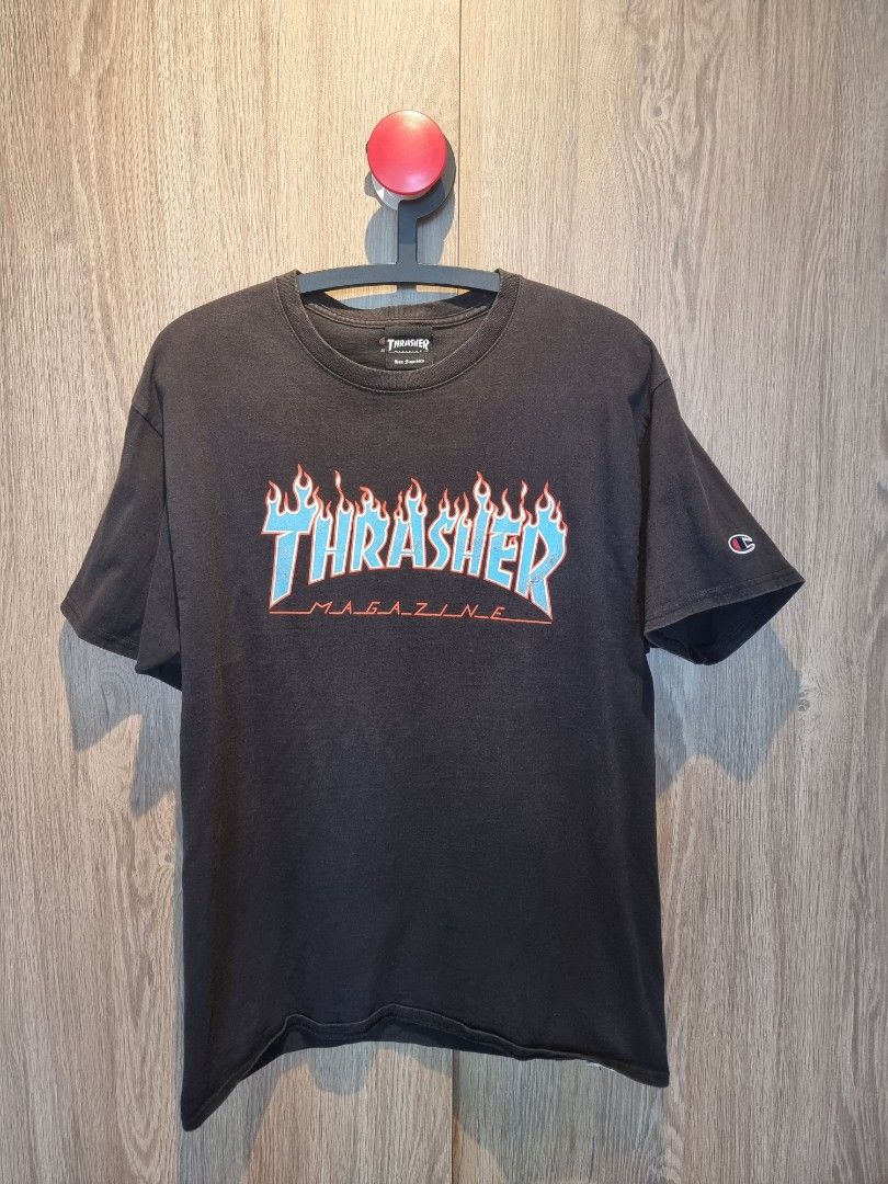 Thrasher x sale champion t shirt