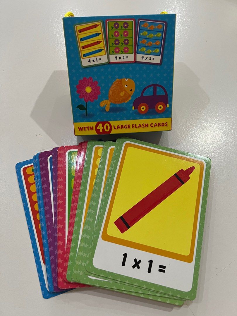 times-table-flash-cards-hobbies-toys-toys-games-on-carousell