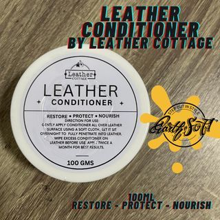 100grams TLC Leather Conditioner / Wax - For Genuine Leather Care, Bags, Shoes, Wallets, Watches etc