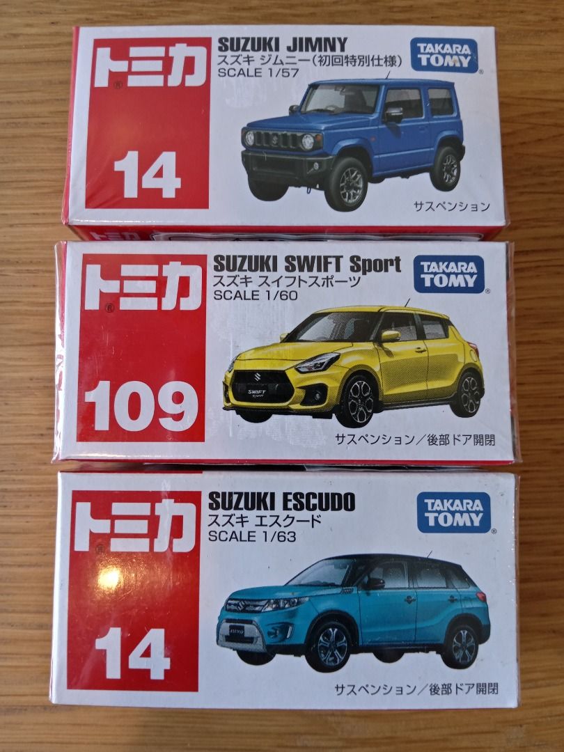 Tomica Suzuki Jimny Swift Vitara Models Set of 3 Hobbies