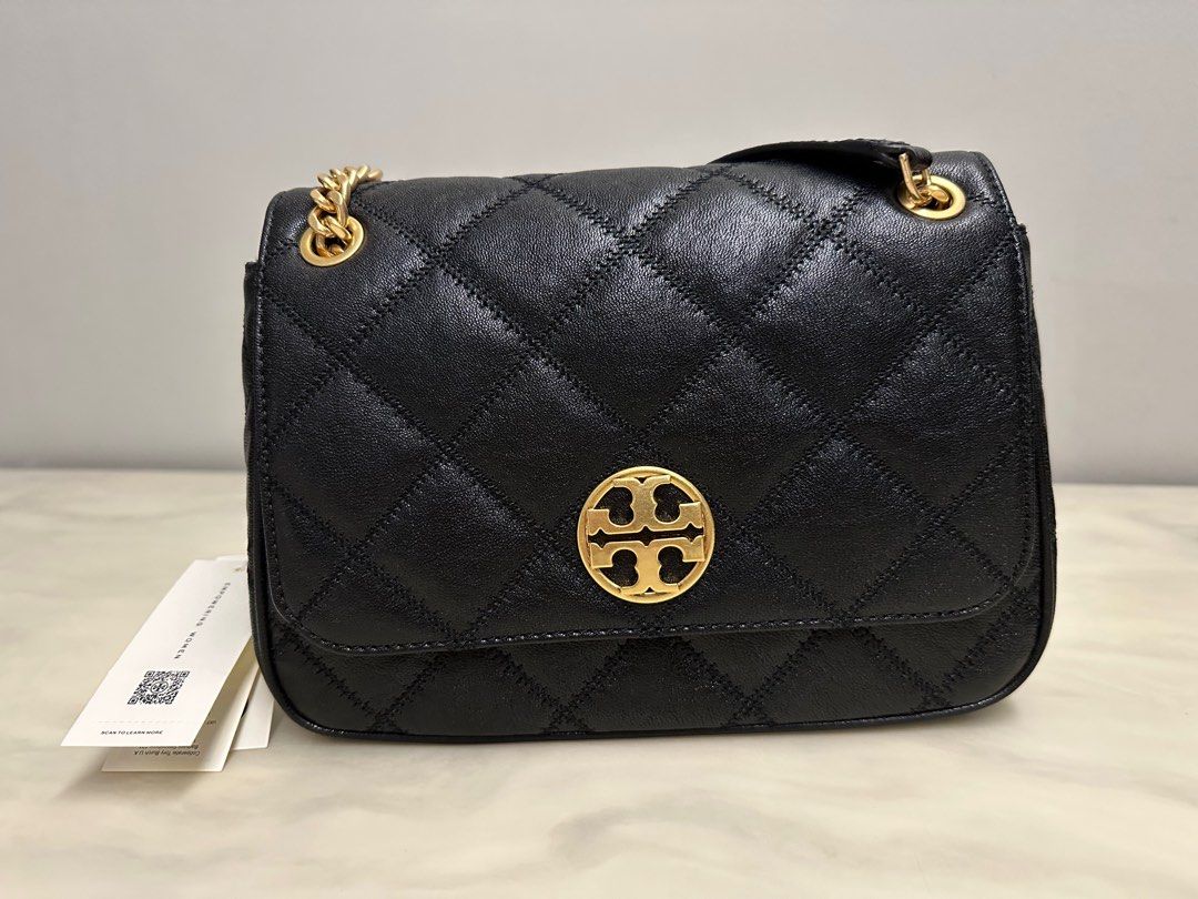 Tory Burch 87863 Black with Gold Toned Hardware, Luxury, Bags & Wallets on  Carousell