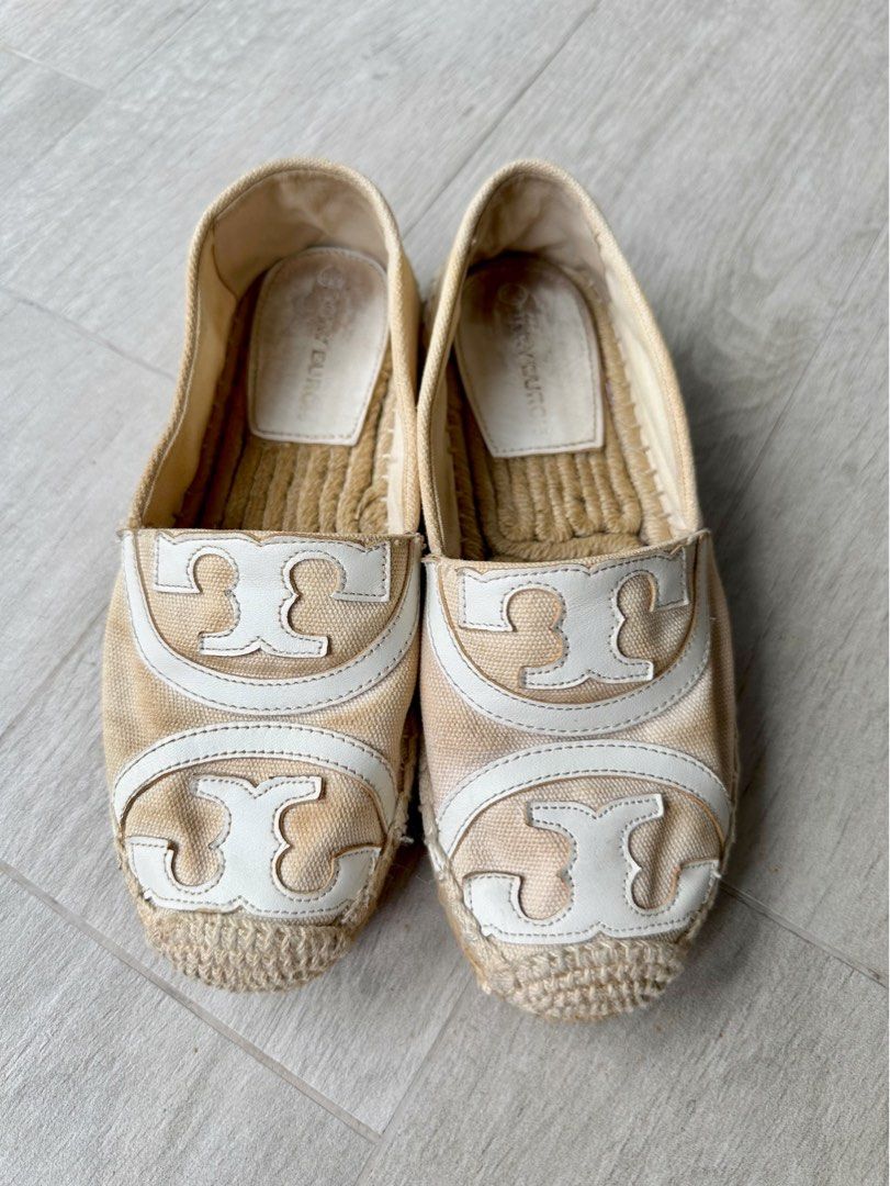 White tory burch espadrilles top
