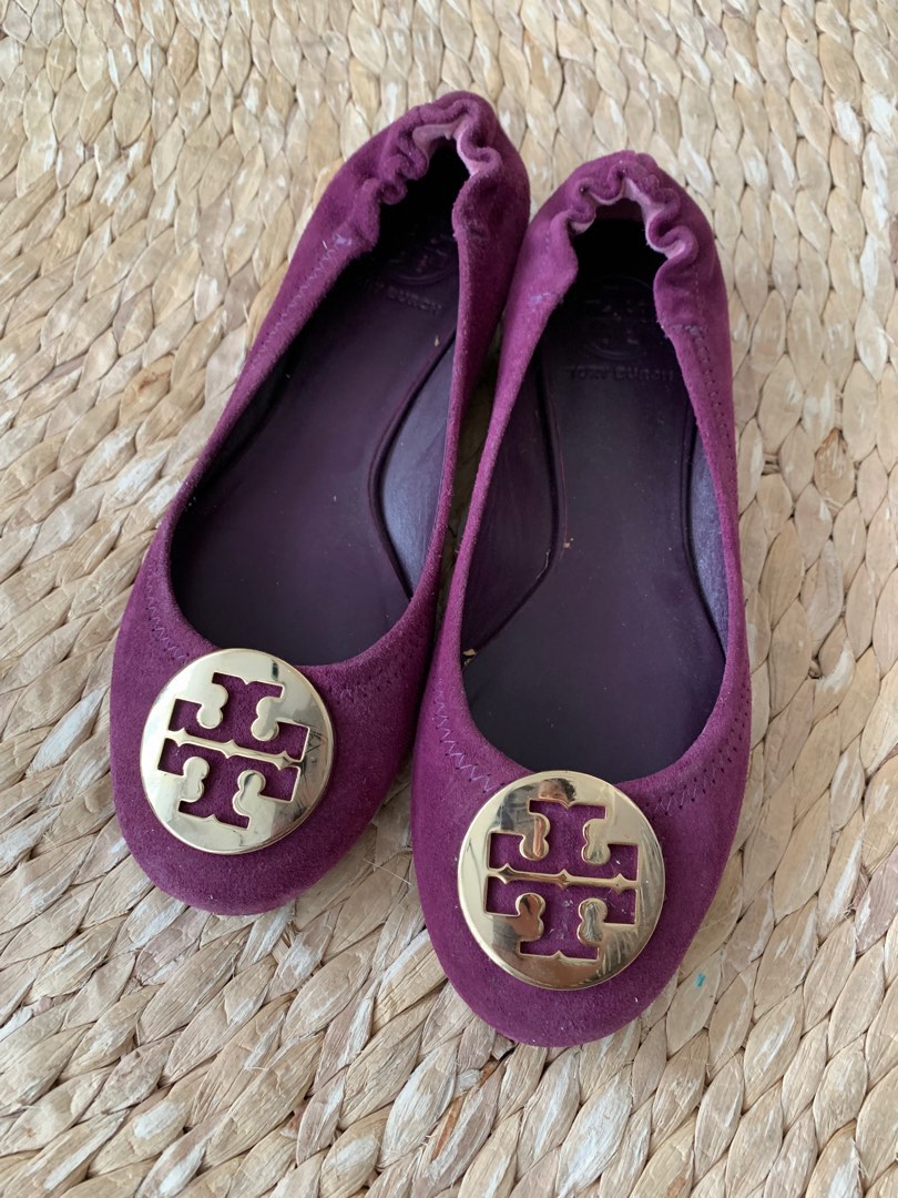 Tory burch hotsell purple flats