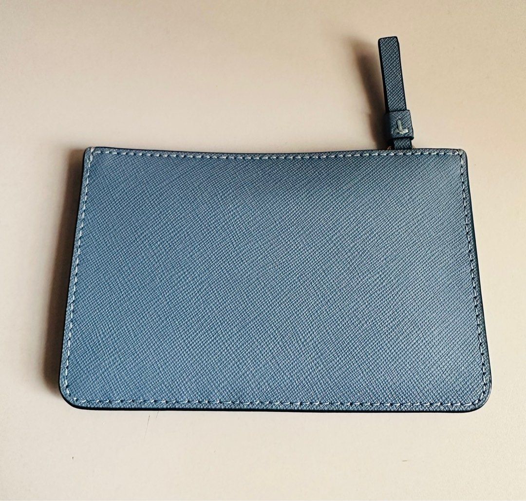 Tory Burch Robinson Card Holder Top Zip, Women's Fashion, Bags