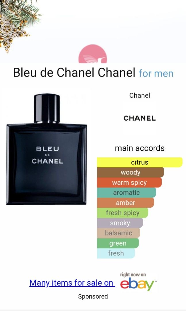 Travel Gift Set 3x10ml Bleu De Chanel For Men by CHANEL Original