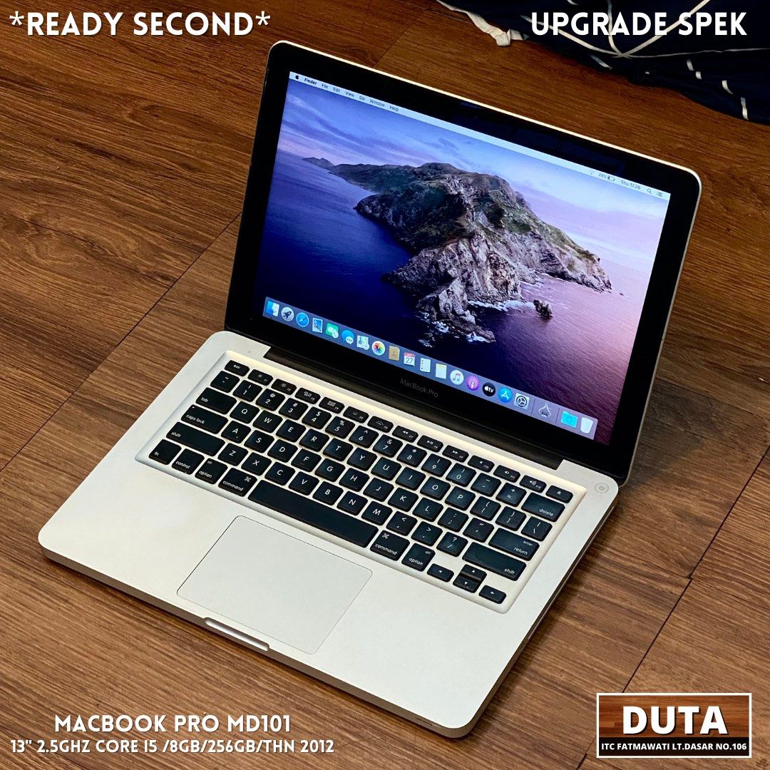 UPGRADE SPEK Macbook Pro MD101 13” 2.5Ghz Core i5 8Gb/256Gb SSD