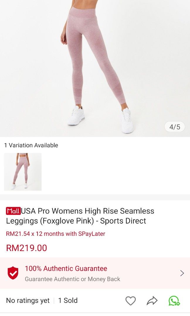 USA PRO Legging Pink, Women's Fashion, Activewear on Carousell
