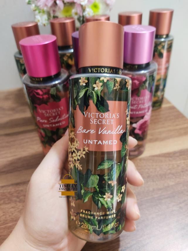 Victoria's Secret Bare Vanilla/Pure Seduction/Love Spell/Velvet Petals Untamed  Mist 250ml, Beauty & Personal Care, Fragrance & Deodorants on Carousell