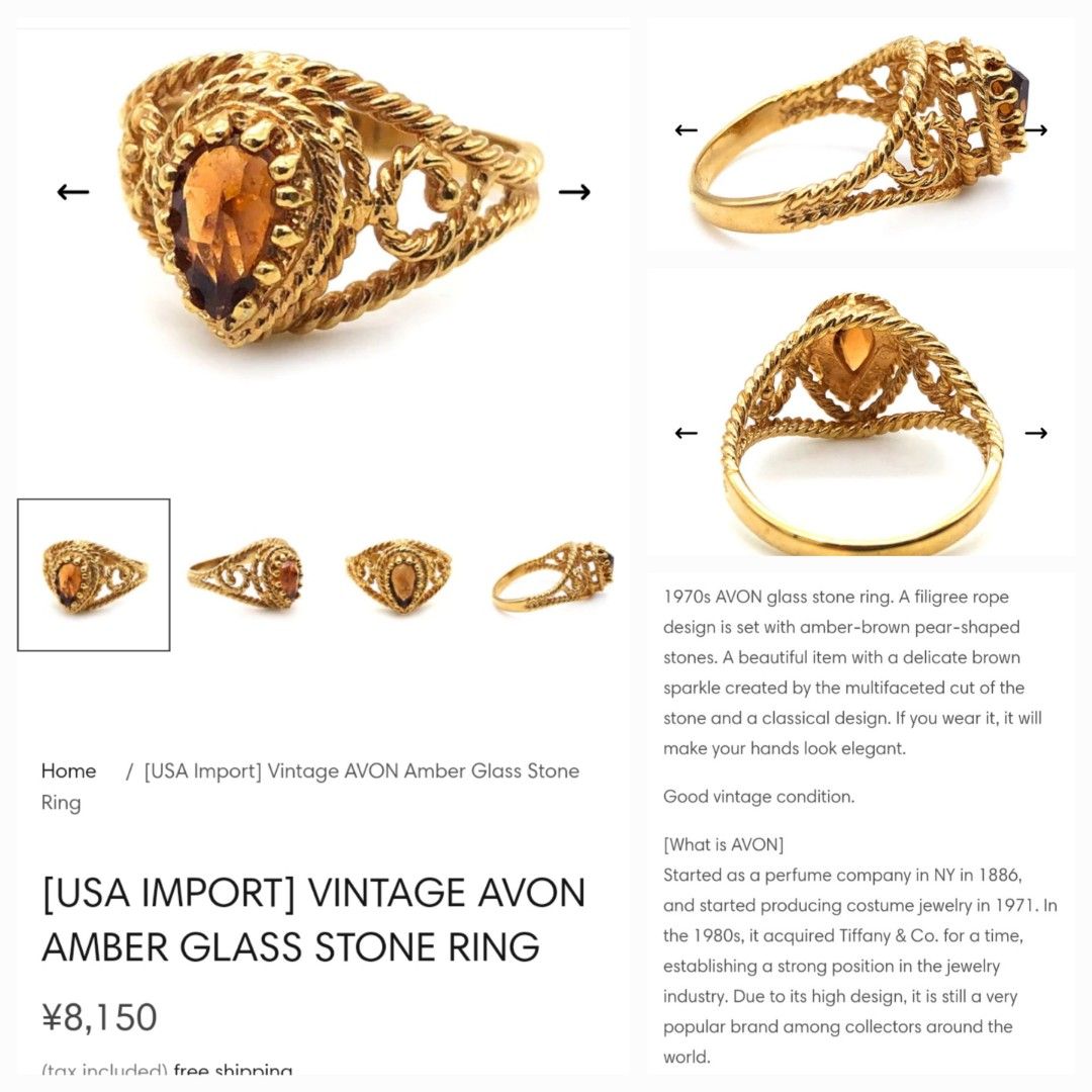 Antique sales avon jewelry