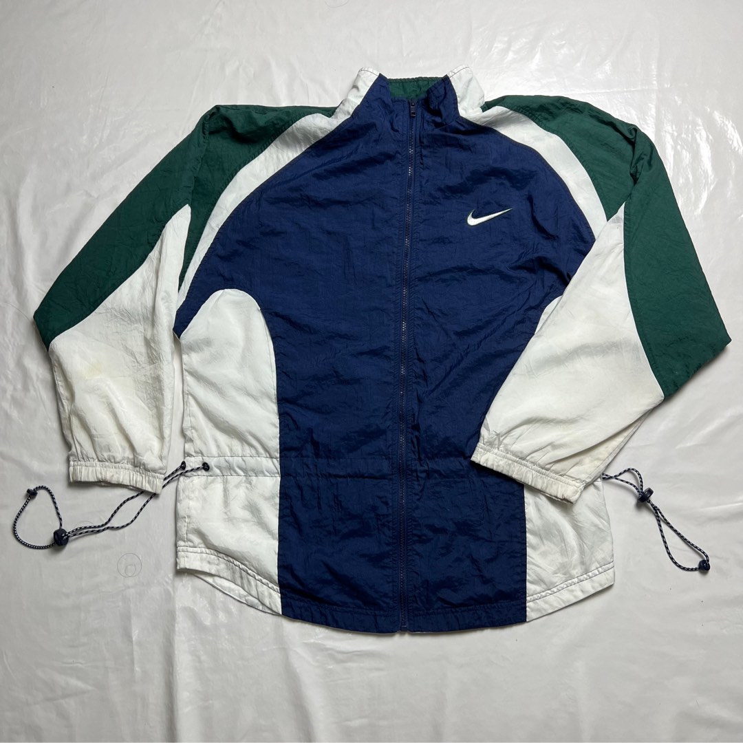 green blue nike windbreaker