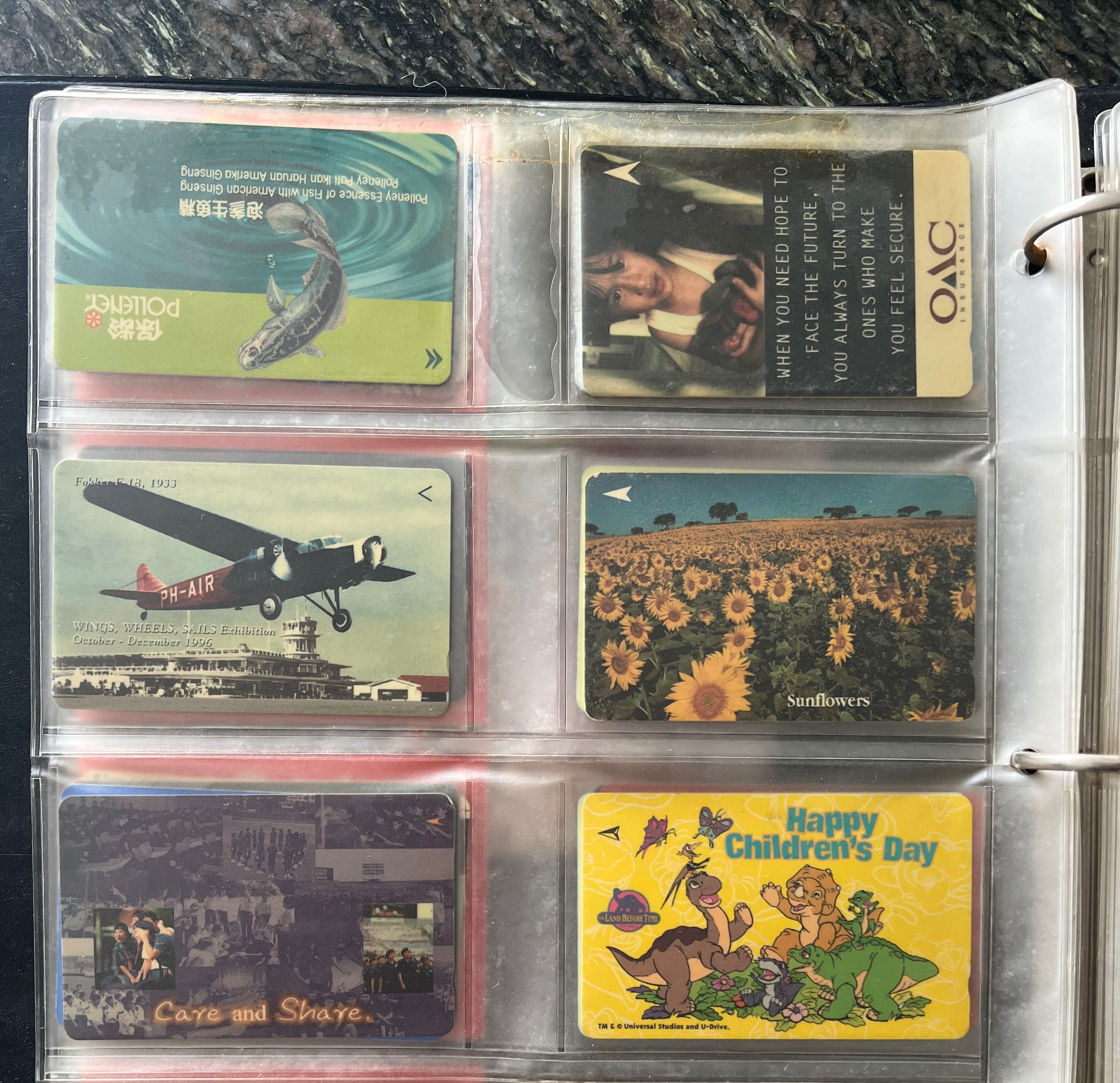 Vintage Phone Cards, Disney Sprint Cards, Transitlink Cards