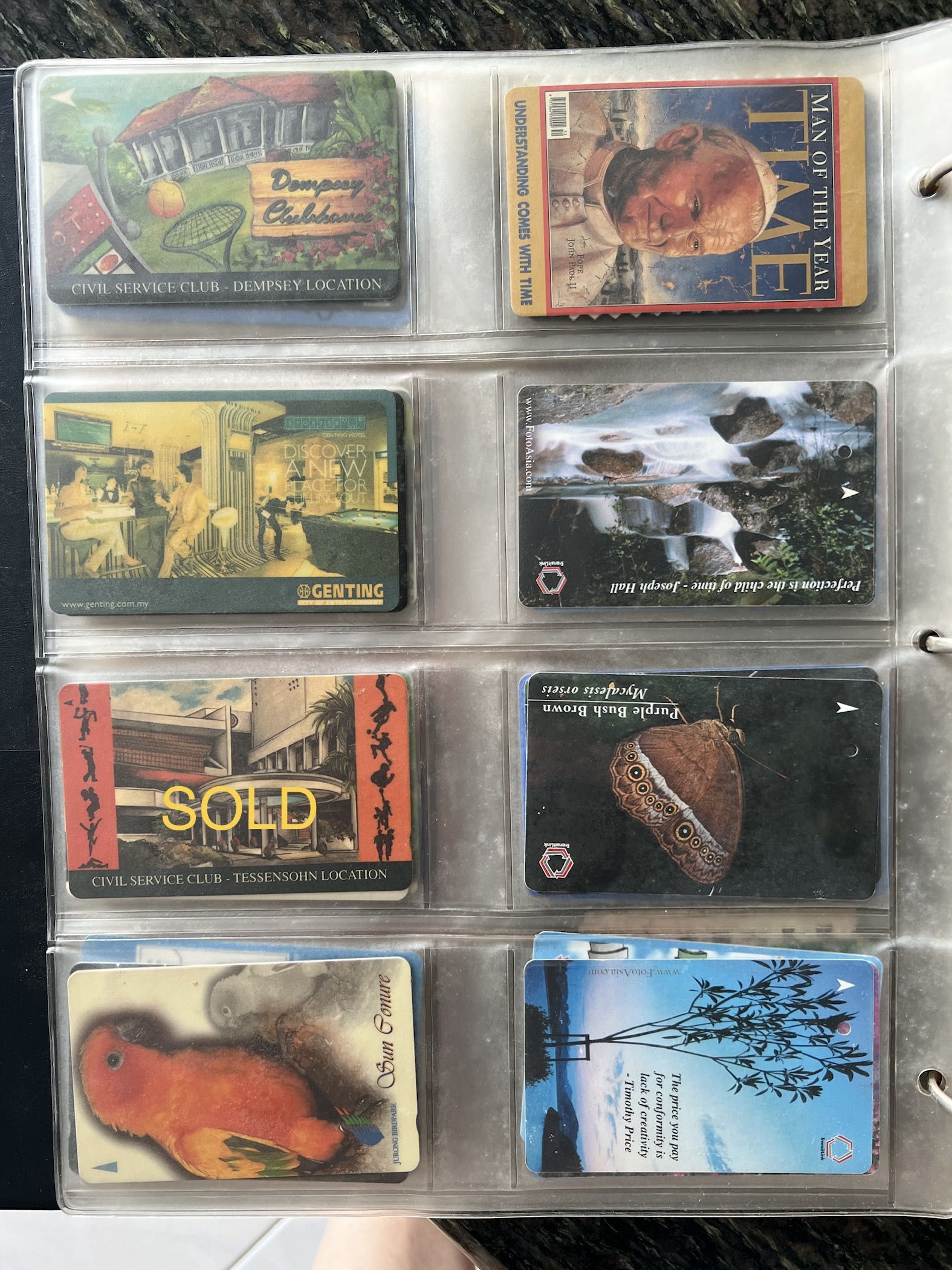 Vintage Phone Cards, Disney Sprint Cards, Transitlink Cards