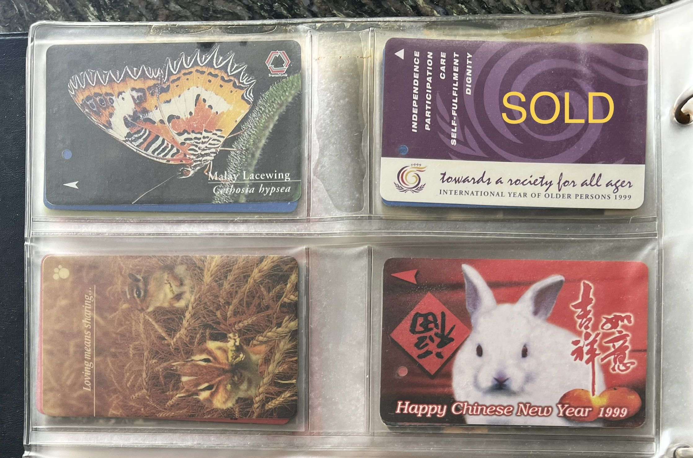 Vintage Phone Cards, Disney Sprint Cards, Transitlink Cards