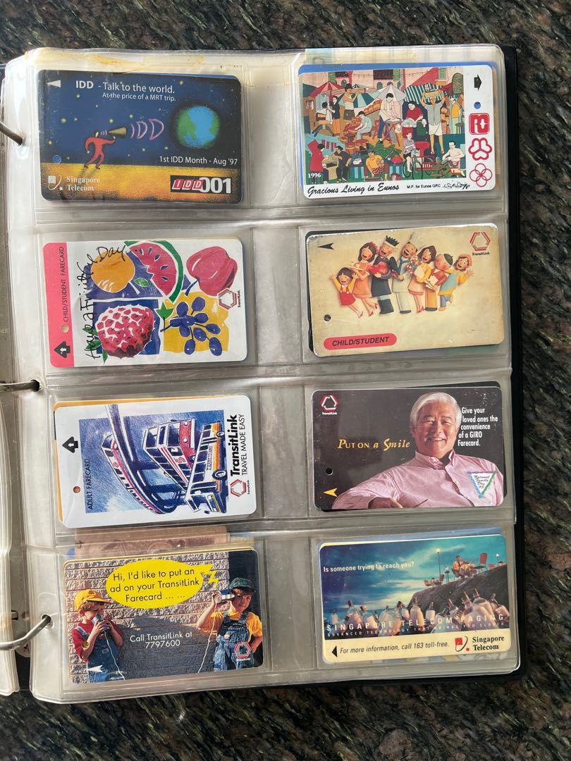 Vintage Phone Cards, Disney Sprint Cards, Transitlink Cards