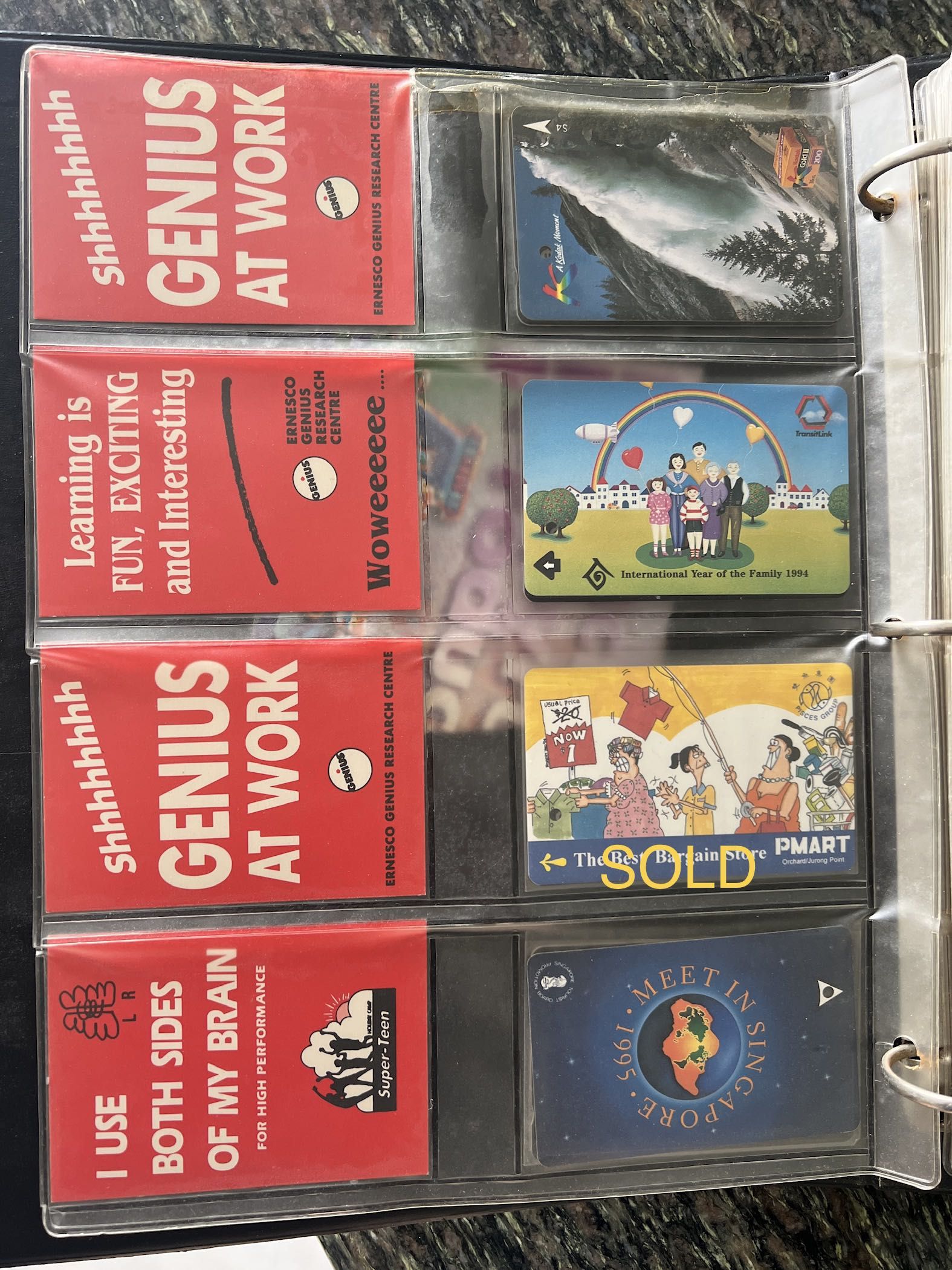 Vintage Phone Cards, Disney Sprint Cards, Transitlink Cards