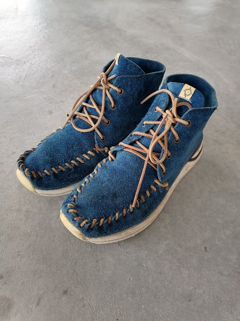 Visvim yucca moc mid folk shoes, Men's Fashion, Footwear, Sneakers