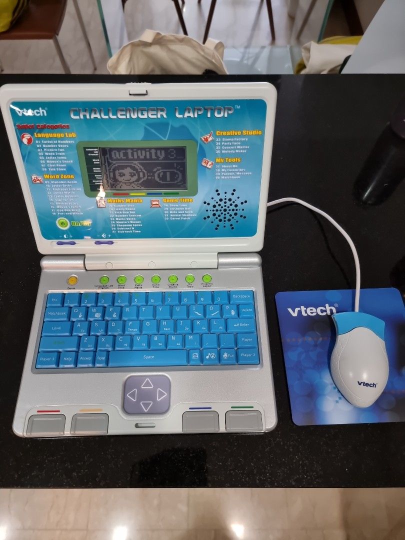 VTech Challenger Kids Laptop - Blue : : Toys & Games