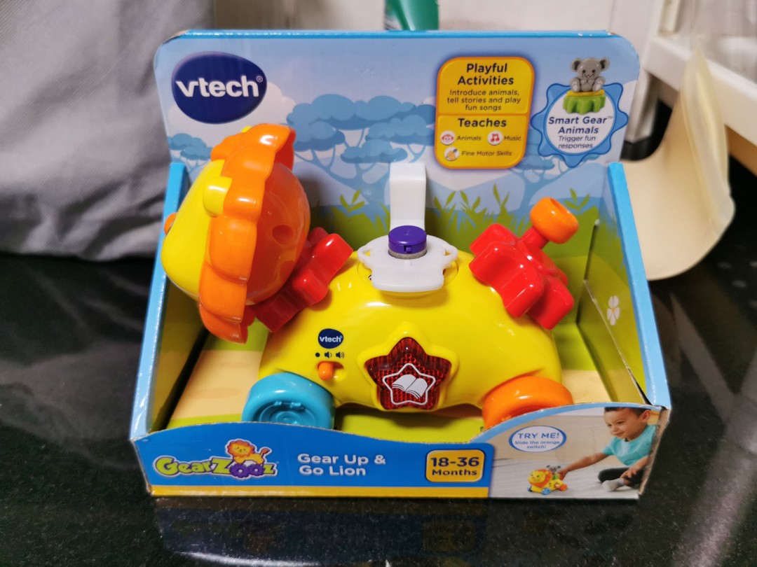 Vtech Gearzooz Gear Up and Go Lion, Babies & Kids, Infant Playtime on