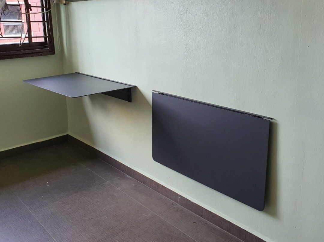 Wall mounted foldable table.(2 tables), Furniture & Home Living