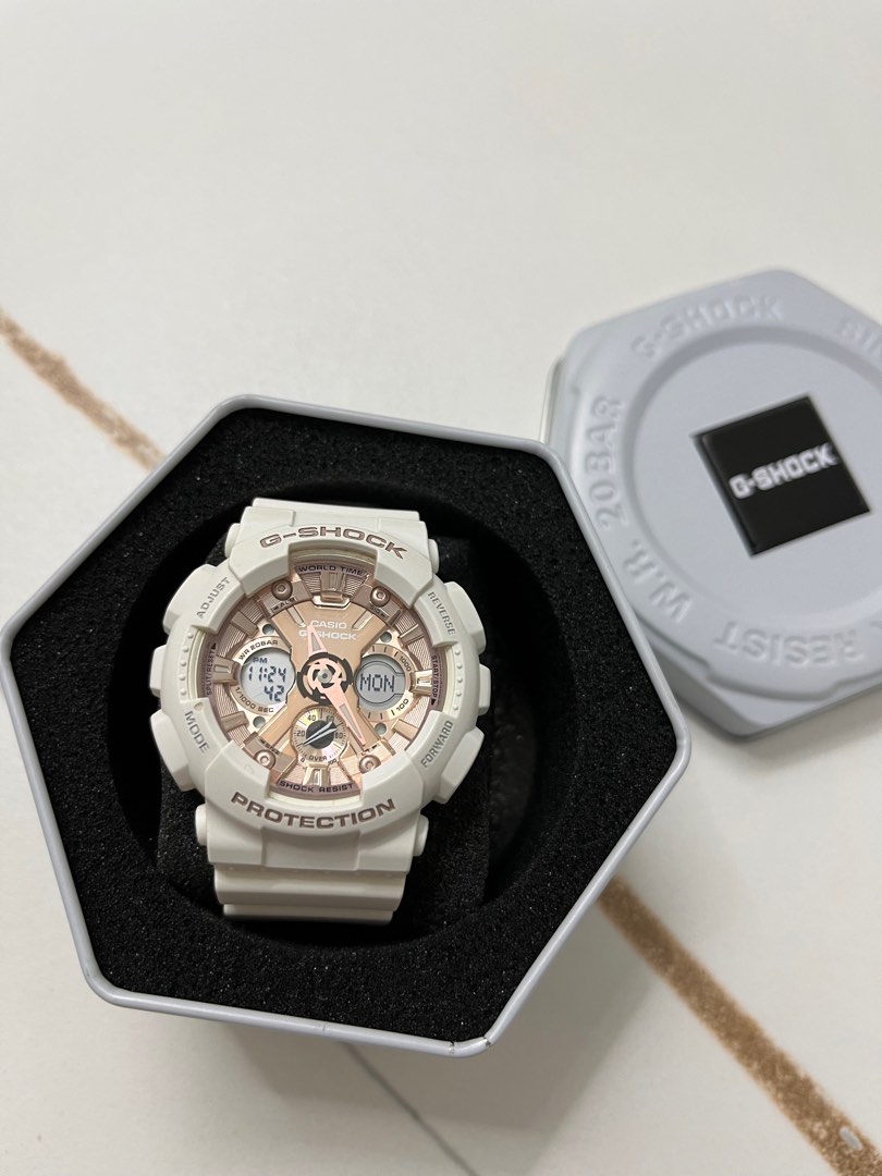White and Rose Gold G Shock Women s Fashion Watches