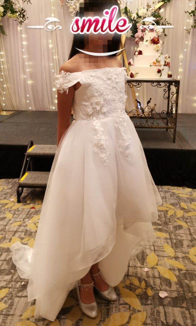 White ball gown outlet flower girl dresses