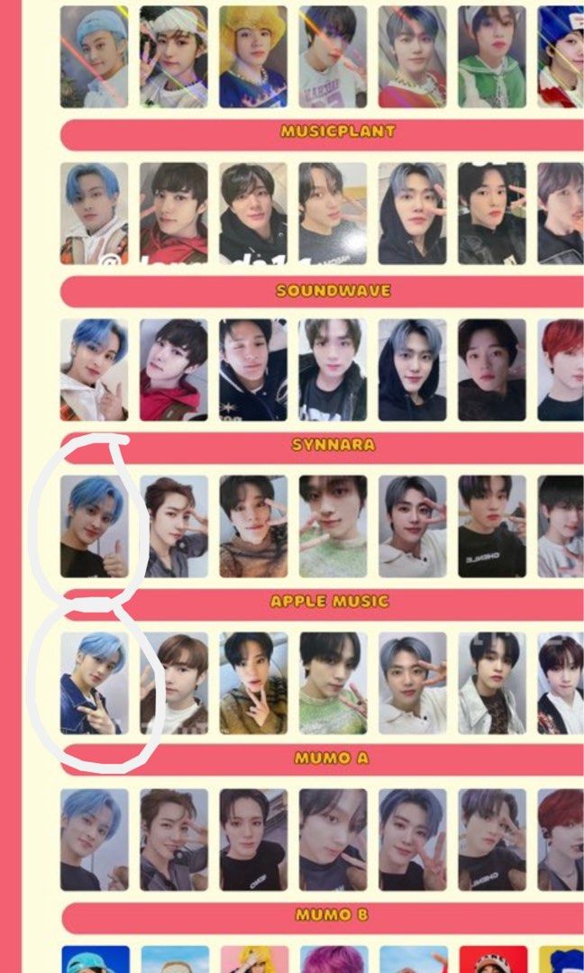 wts nct dream candy mark everline lucky draw POB pc
