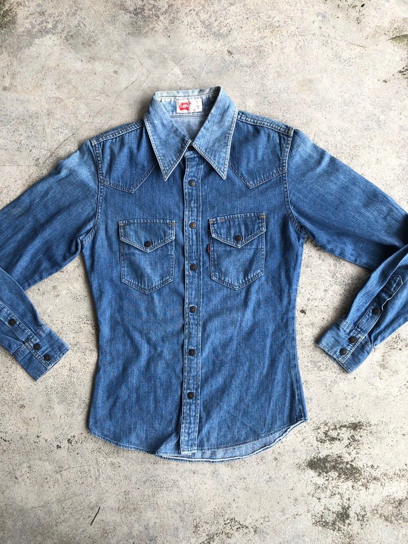 Vintage levi sales denim shirt
