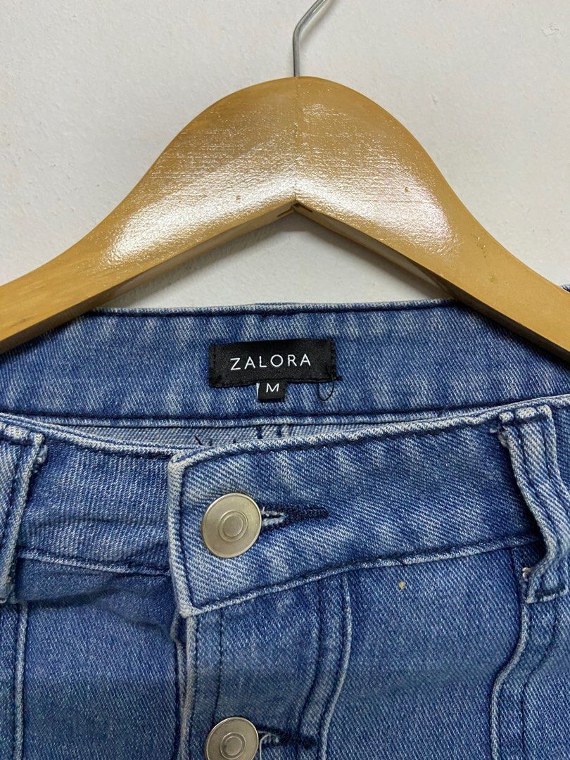 Denim skirt zalora store