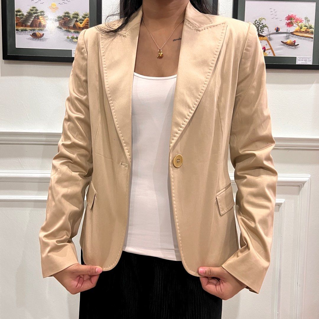 Zara discount cream blazer