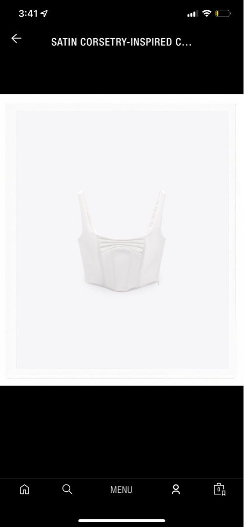 Zara white corset top, Women's Fashion, Tops, Others Tops on Carousell