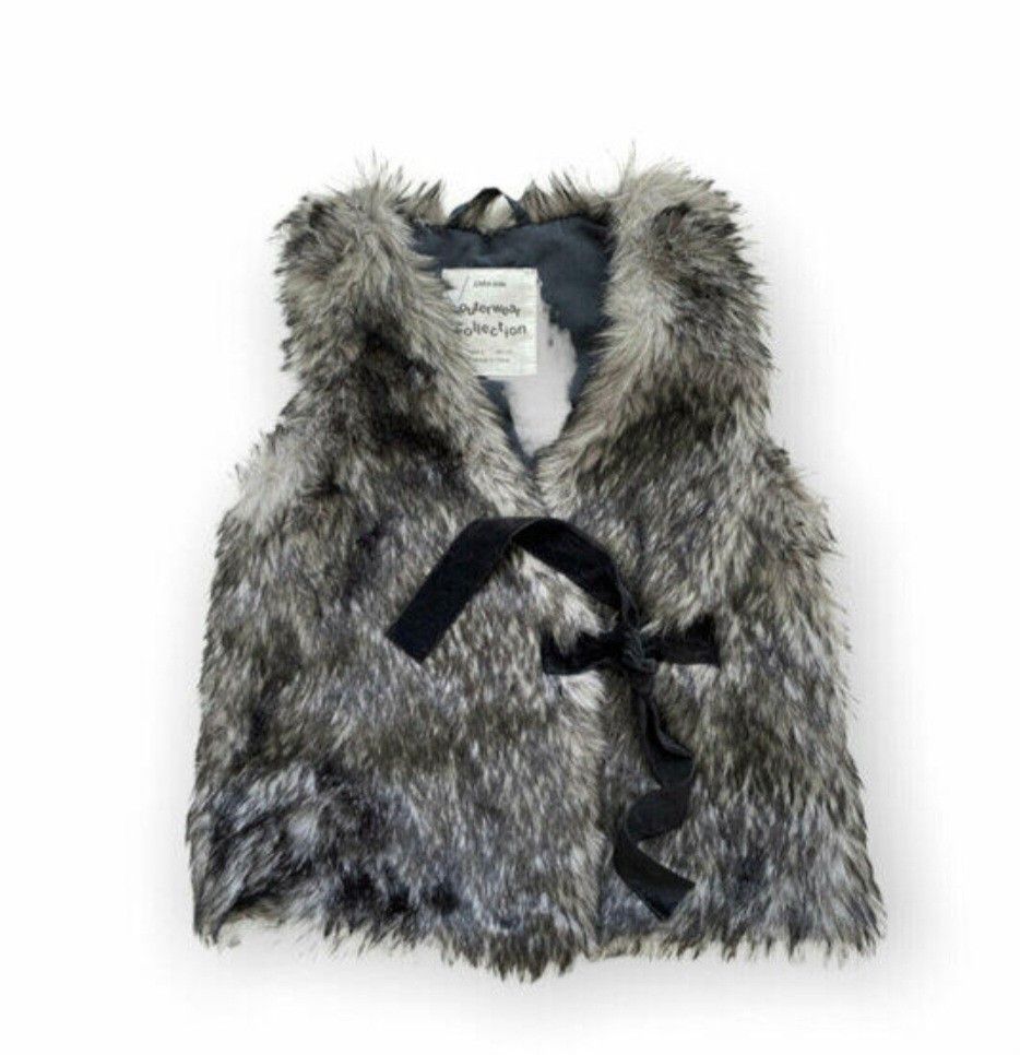 Fur on sale vest zara