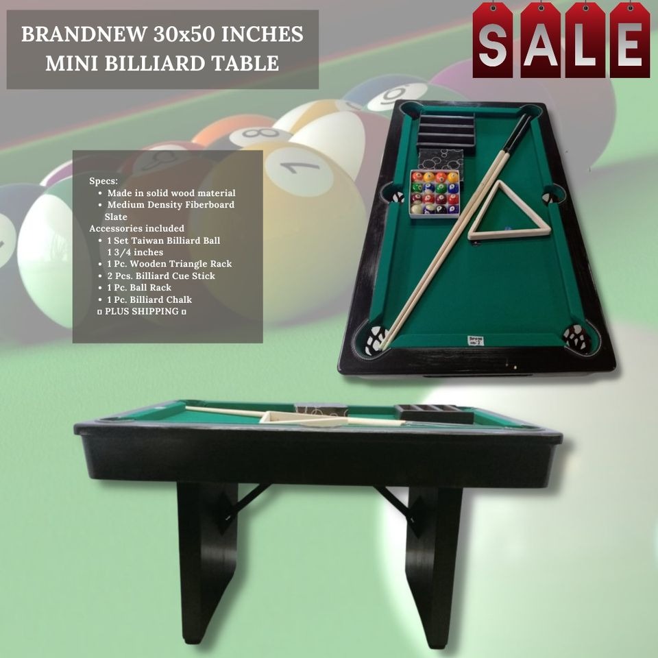 30X50 BILLIARD TABLE WITH COMOLETE SET, Sports Equipment, Sports ...