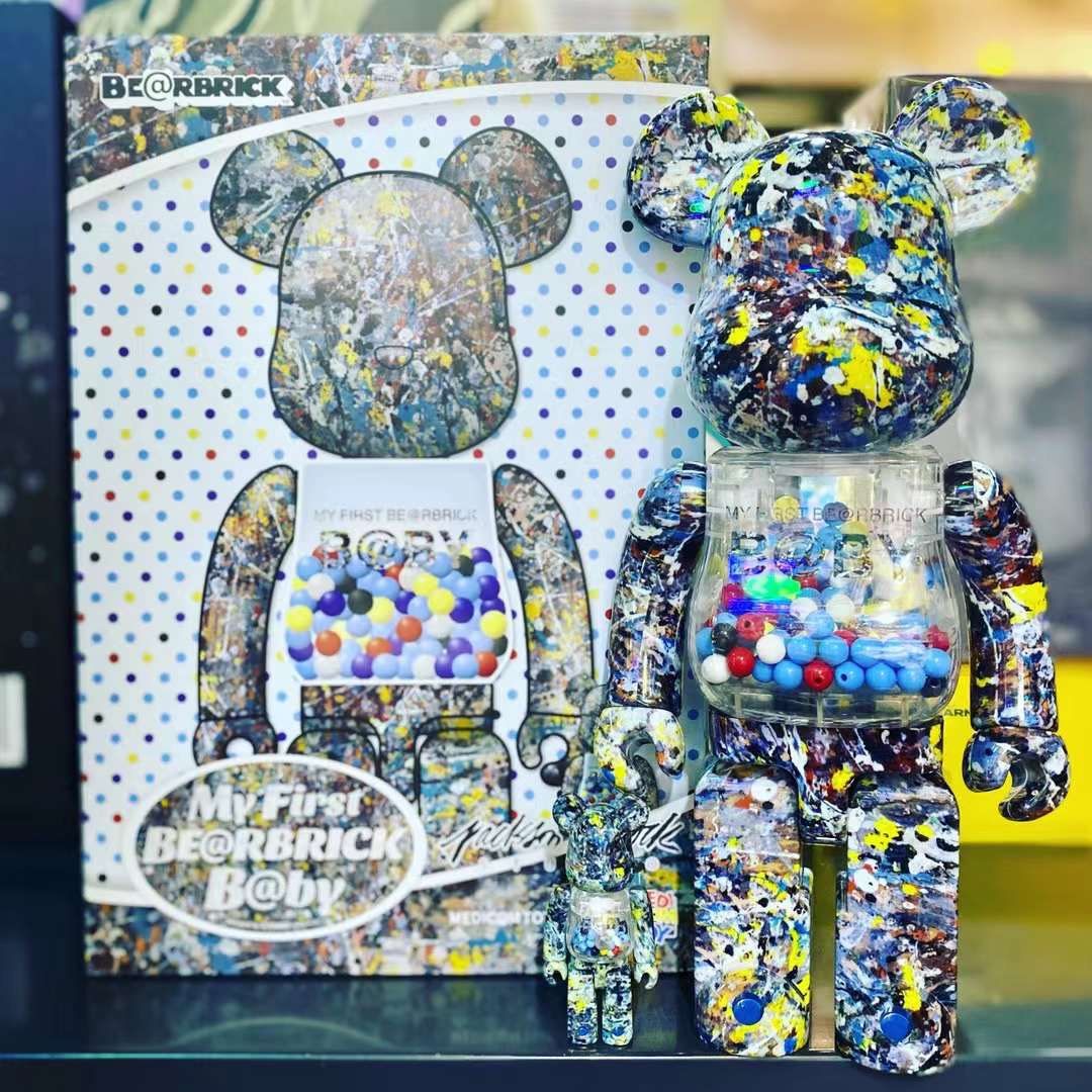 BE@RBRICK JACKSON POLLOCK MY FIRST BABY 100%+400% sets, 興趣及遊戲