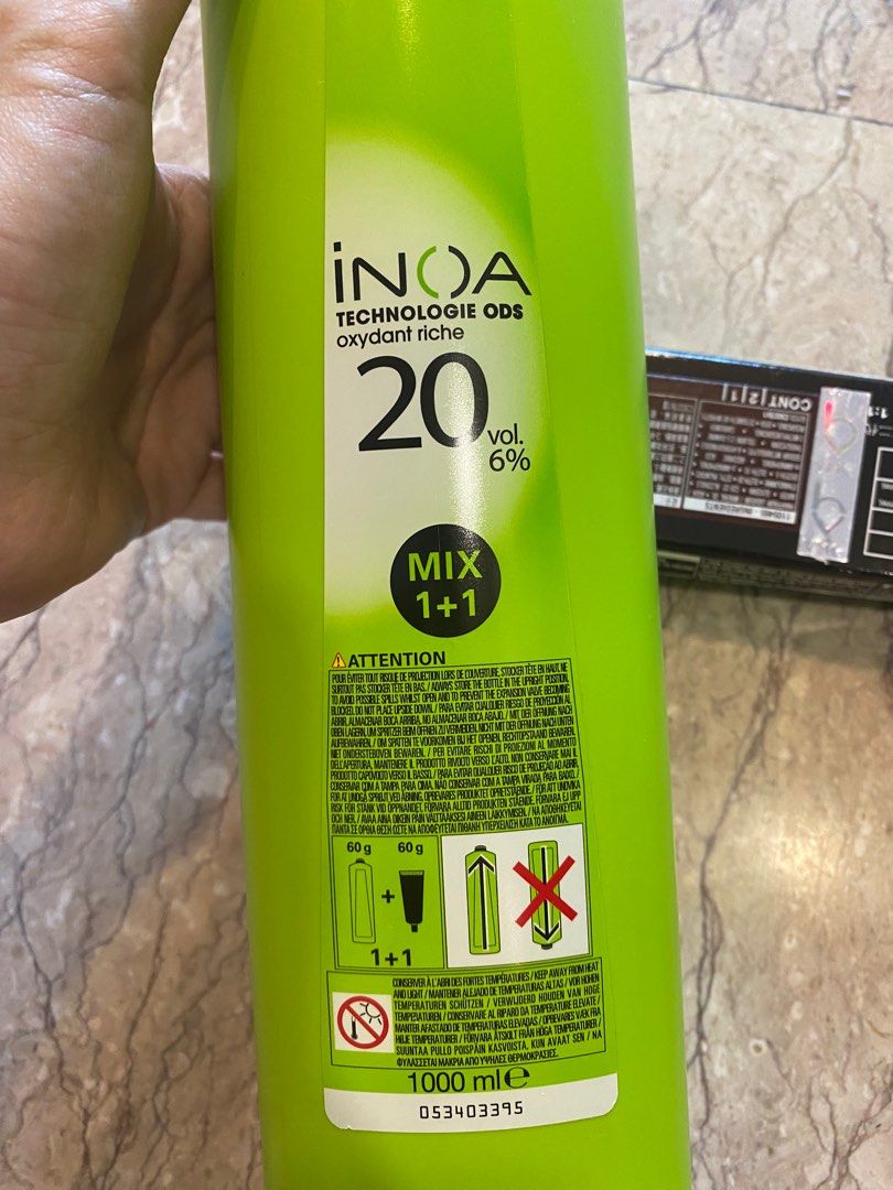 65% OFF!!!! L'Oreal INOA hair color professional oxidant cream peroxide  1000ml, Beauty & Personal Care, Hair on Carousell