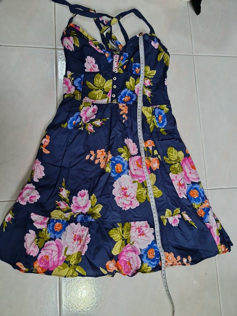 women's blue prom dresses Abercrombie &amp; Fitch colorful summer dress  Ageless.ee