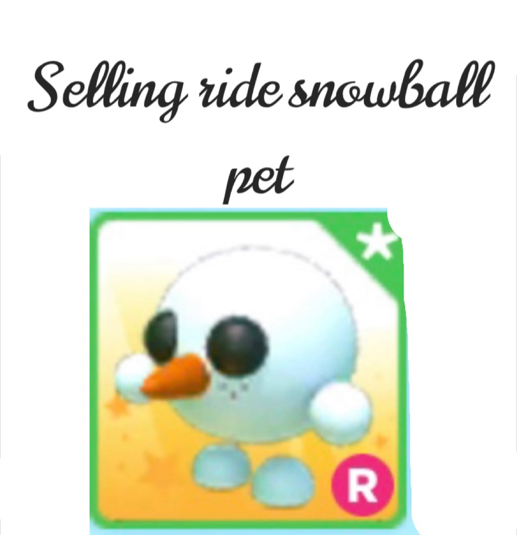 Adopt me ride snowball pet, Everything Else on Carousell