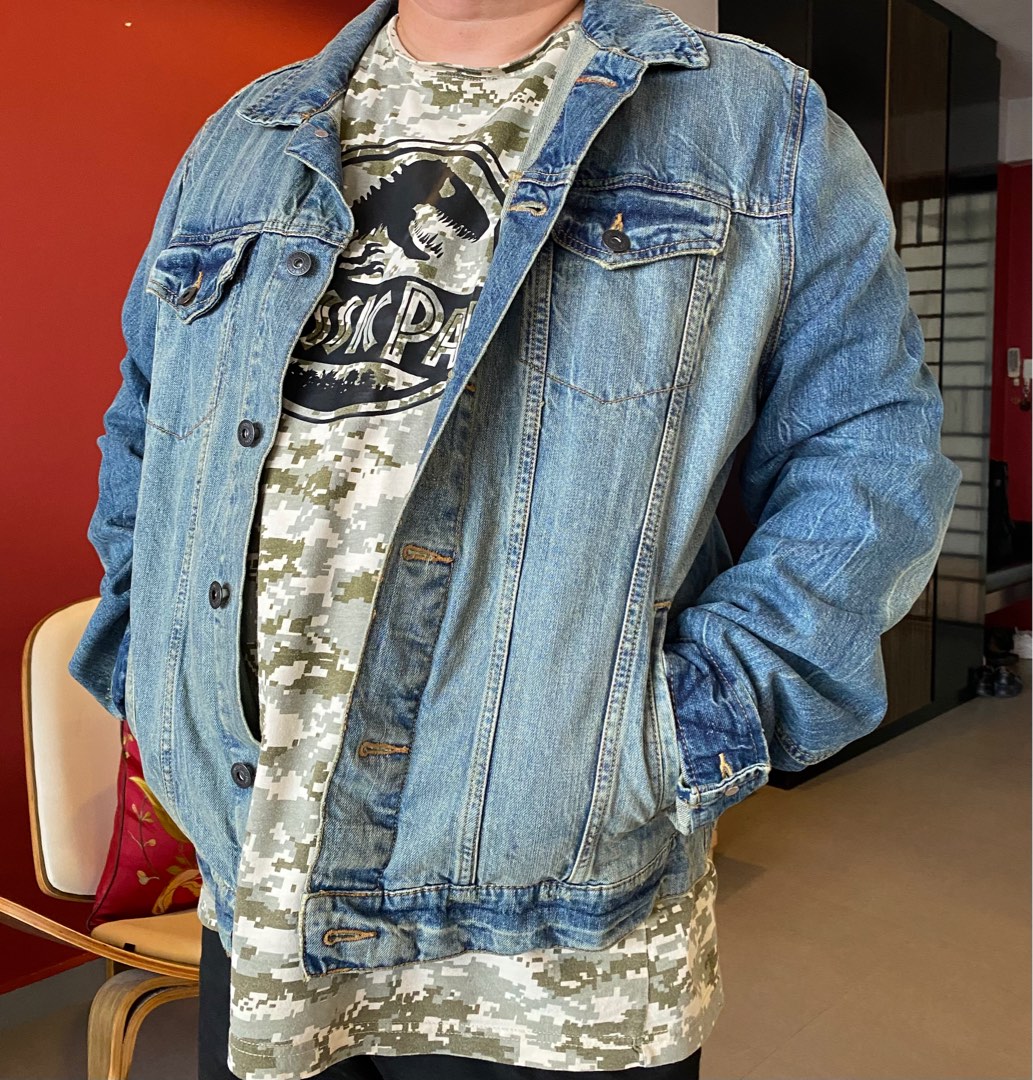 Aeropostale mens hot sale denim jacket